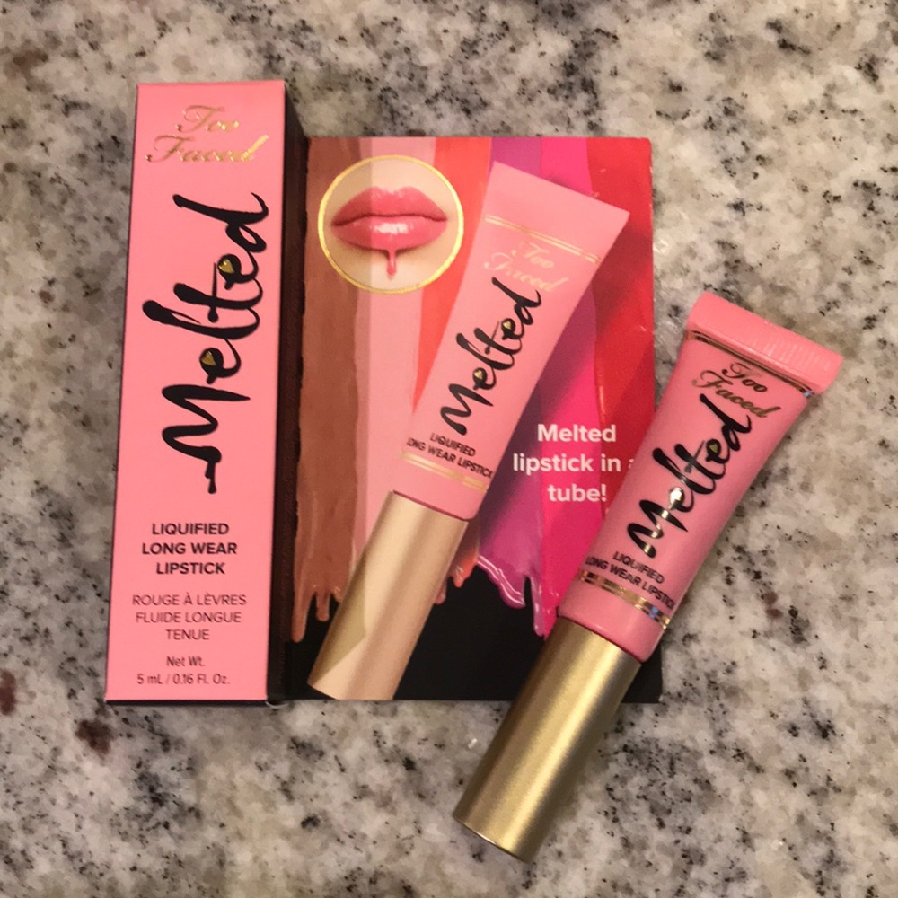 Too Faced Travel Sized Lipstick in Melted Peony